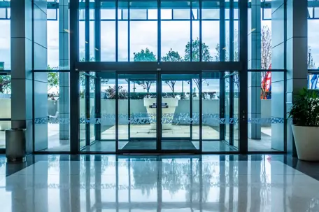 automatic glass door